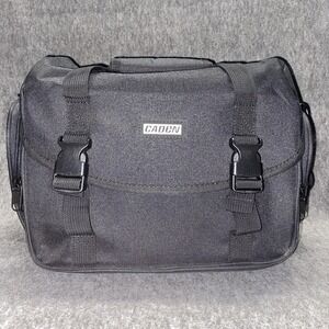 CADeN Camera Bag Case Shoulder‎ Strap Large Black Red Pockets Nikon Canon Sony